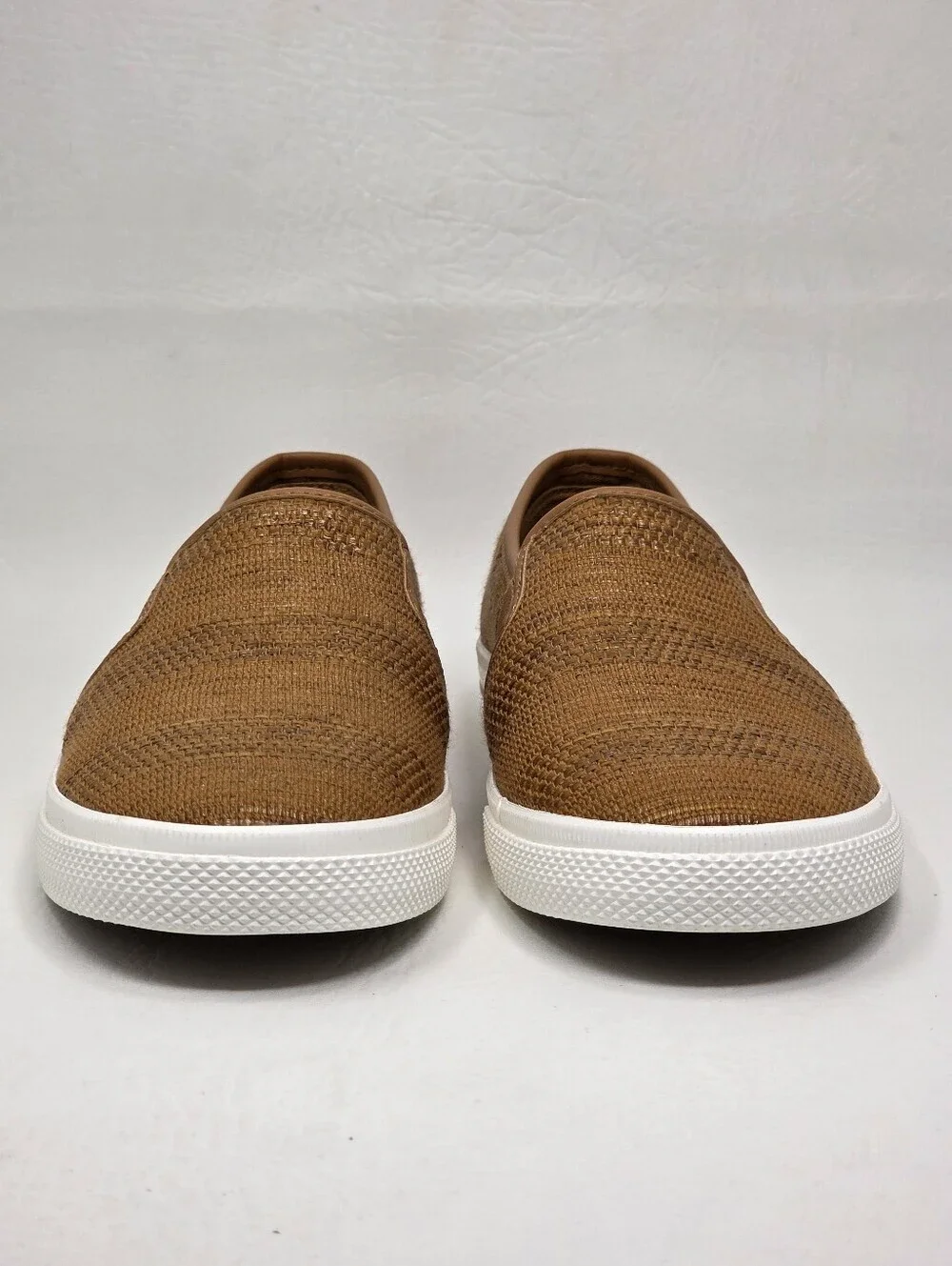 Lauren Ralph Lauren Janis Casual Sneakers Faux Straw Tan Womens Size 9 New